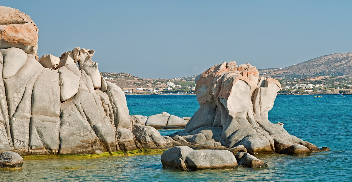 Plage de Kolymbithres à Paros