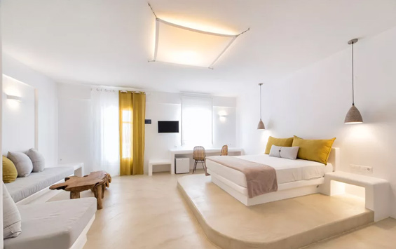 Η Exclusive Suite με θέα στην θάλασσα, ιδιωτική πισίνα και εξωτερικό τζακούζι / Paros, studios, jacuzzi suites,  Parian utopia suites